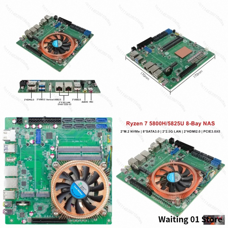 Kompatibel dengan Motherboard  - Nas Motherboard 8 Sata Mini Itx ulasan dan harga